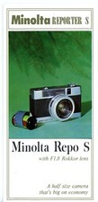 Prospekt MINOLTA REPORTER S REPO S Kamera Broschüre IN ENGLISH (Y4186