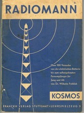 Original Anleitung zum Kosmos Radiomann 13. Auflage von 1960 mit ca. 85 Seiten