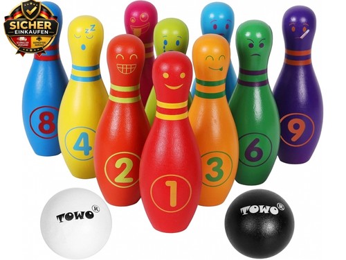 Bowling kinder holzspielzeug - bowling,