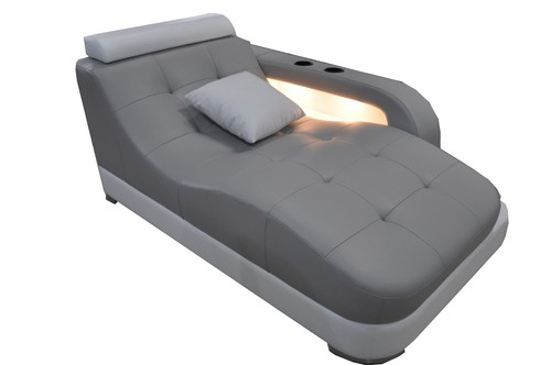 Designer leder chaiselongues - designer, +