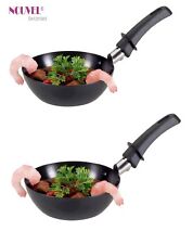 WOK-Mini Pfännchen 2 er Set Ø 12cm Nouvel   für Raclettegeräte + Tischgrill's 