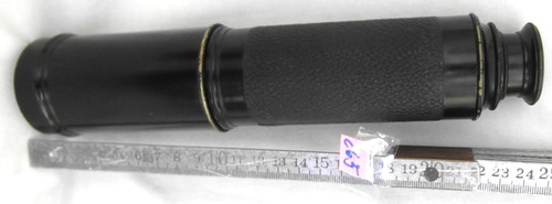 Altes fernrohr mit belederung - mit,