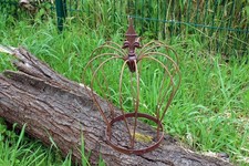Dekokrone Edelrost H43cm Rostkrone Gartendeko Rankhilfe Pflanzstütze Nostalgie