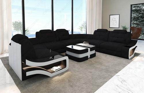 Sofa stoff wohnlandschaft - sofa,