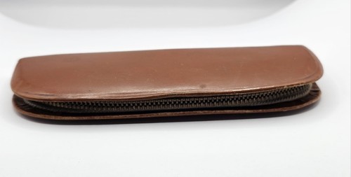 Vintage leder etui füllhalter - vintage,