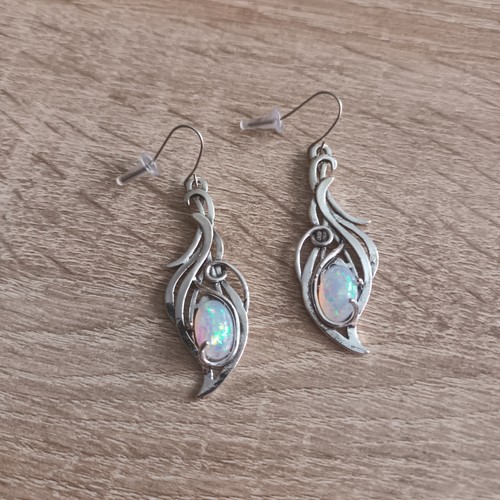 Feuer opal ohrhänger - opal,