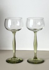 2 Jugendstil Art Nouveau Stengelgläser Weinglas Peter Behrens um 1900