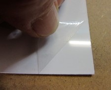 PVC-Hartplatte 1mm Weiss