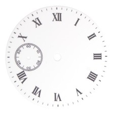 Taschenuhr-Zifferblatt weiß