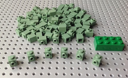 Lego sandgrün 1x1 stein - lego, mit