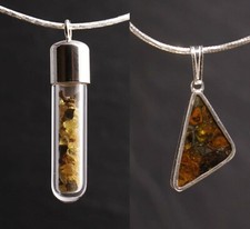 Pallasit Meteoriten Anhänger Unikate Jepara Silber 925 Meteorit Steinschatz