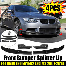 Front Spoiler Lippe Perfomance Schwarz Glanz passend für BMW E90 E91 E92 E93 M3