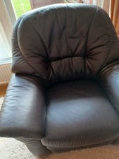 echtes Ledersofa in braun