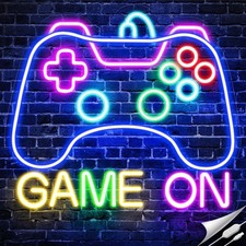 Neon LED Schild USB Licht Wand Deko Leuchte Gaming Setup Streamer Beleuchtung