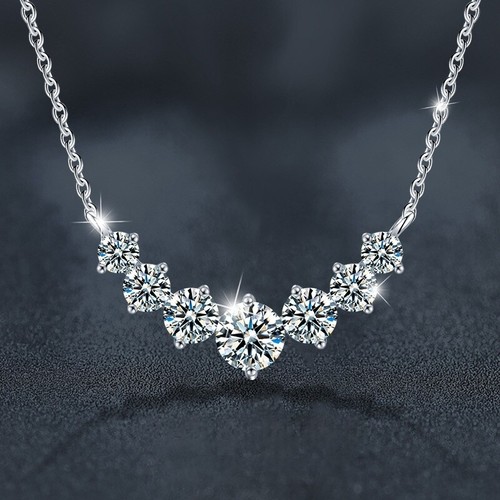 8ct moissanit 925 silber - 1.7,