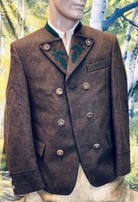 ⚜️ Edle braune Miesbacher Herrn Trachten Jacke  Größe: 98⚜️