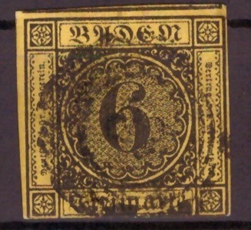 Baden minr gestempelt - 7,