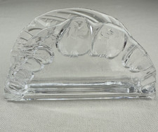 ✨Vintage Glas Serviettenhalter 1980er Jahre halbrund Serviettenständer Tischdeko