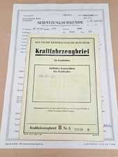 KFZ Brief Kraftfahrzeugbrief