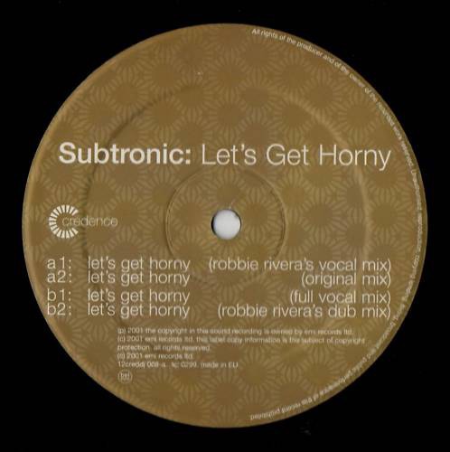 Subtronic let get horny - let's,