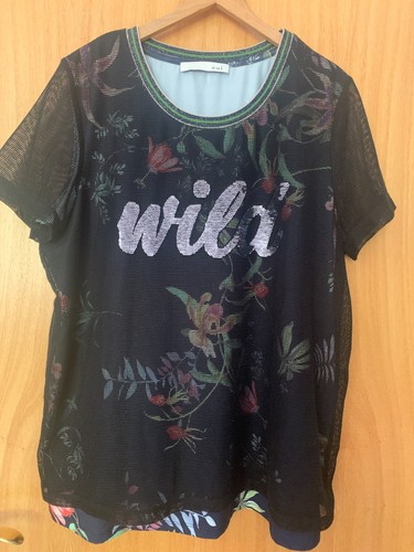 Oui shirt bluse 44 - 44, schwarz