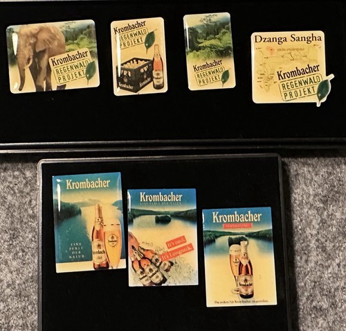 Krombacher bier pin set - krombacher,