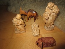5 Krippenfiguren Holz