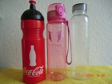 3 Stück Trinkflaschen - Super Sparrow + Coca Cola + Ikea