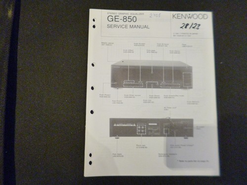 Original service manual - original,