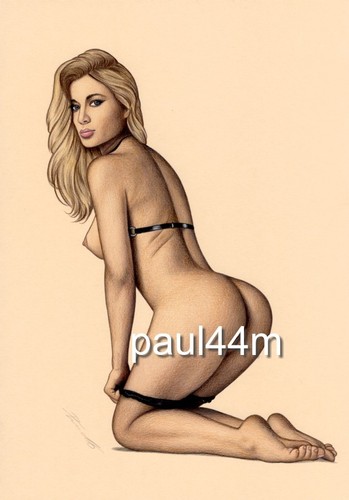 Nude art woman aktzeichnung - ,