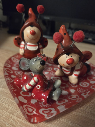 Keramik dekofigur marienkäfer - keramik,