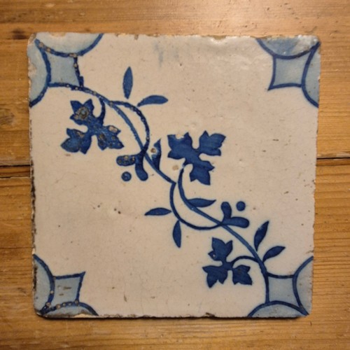 Antike fliese delfter stil - fliese, im