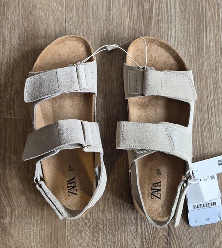 Zara ledersandalen 37 neu - gr.,