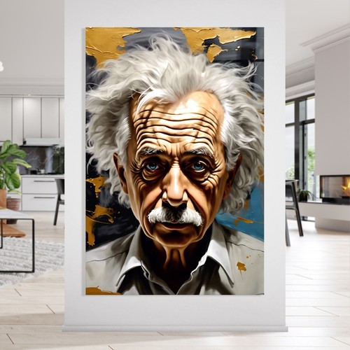 Wandbild albert einstein - wandbild,