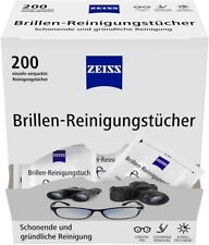 ZEISS Brillen-Reinigungstücher mit Alkohol 200 Stück einzeln verpackt ohne OVP