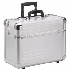 Alukoffer Alu Trolley Aktenkoffer Pilotenkoffer Aluminiumkoffer 48 cm Bowatex