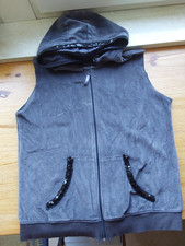 Graue Damenweste mit Kaputze, 46, Esmara