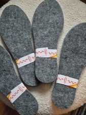 Filz Winter Einlegesohlen Schuheinlagen Filzsohlen 1 Paar  dicke 6-7 mm Wolle