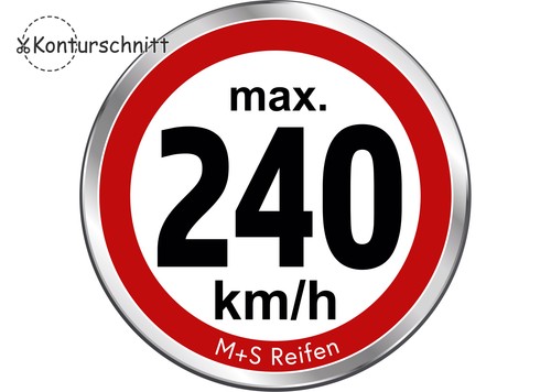 Geschwindigkeitsaufkleber - 12,