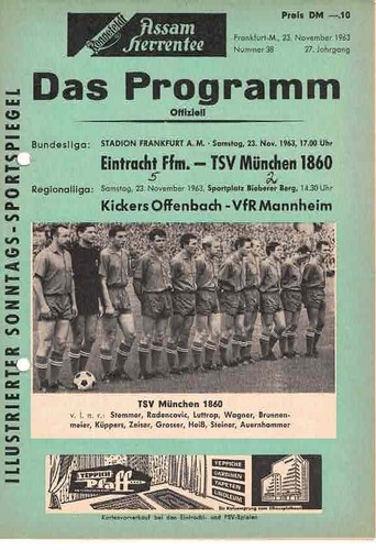 Fussball programmheft 63 64 - , 63/64