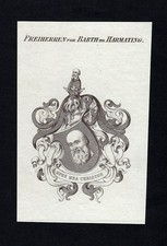 1820 barth harmating wappen - barth,