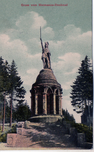 Ansichtskarte hermannsdenkmal - ansichtskarte,