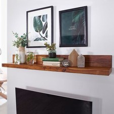 FineBuy Wandregal Massivholz