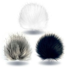 Bommel-Set 3x Kunstfellbommel