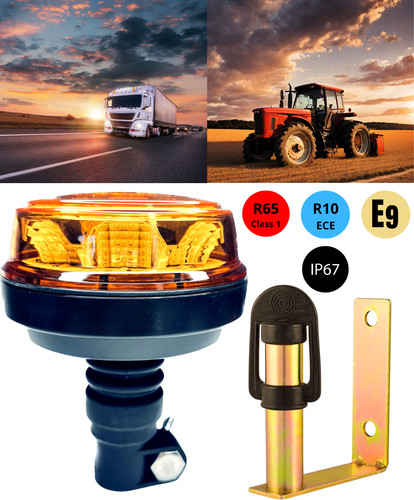 Led rundumleuchte mit - led,