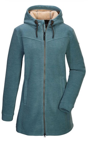 Damen langmantel fleece - langmantel, 36