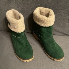 Boots Stiefel Damen Größe 40 Grün