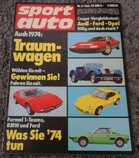 Sport Auto 2/1974 mit Poster