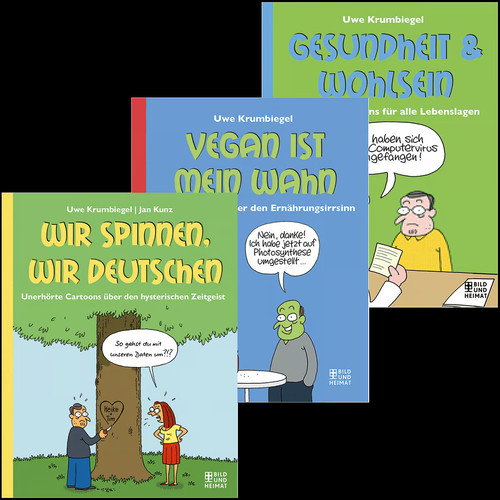 Cartoon set uwe - krumbiegel., 3
