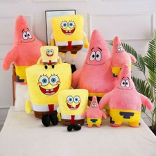 Spongebob Schwammkopf Patrick Star Seestern Stofftier Plüschtier Gelb Rosa